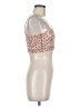 TAN + LINES Tan Sleeveless Top Size M - photo 4