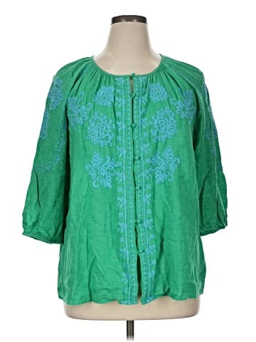 J.Jill 3/4 Sleeve Blouse (view 1)