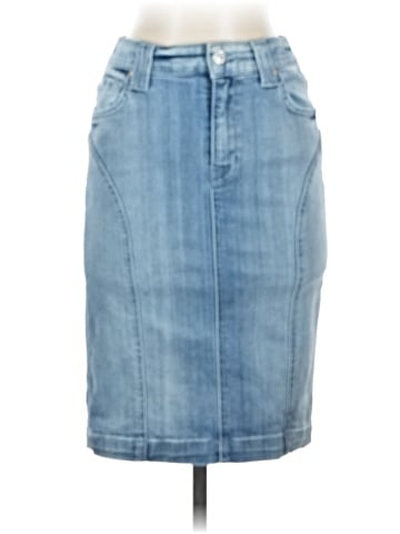 7 For All Mankind Denim Skirt (view 1)