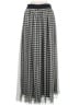 Talbots 100% Polyester Houndstooth Gray Casual Skirt Size 6 - photo 1