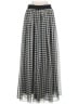 Talbots 100% Polyester Houndstooth Gray Casual Skirt Size 6 - photo 2