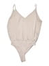 Express 100% Polyester Tan Bodysuit Size S - photo 2