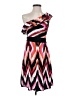 Wrapper Graphic Pink Cocktail Dress Size S - photo 1