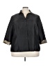Sag Harbor 100% Polyester Animal Print Black 3/4 Sleeve Blouse Size 24 - photo 1
