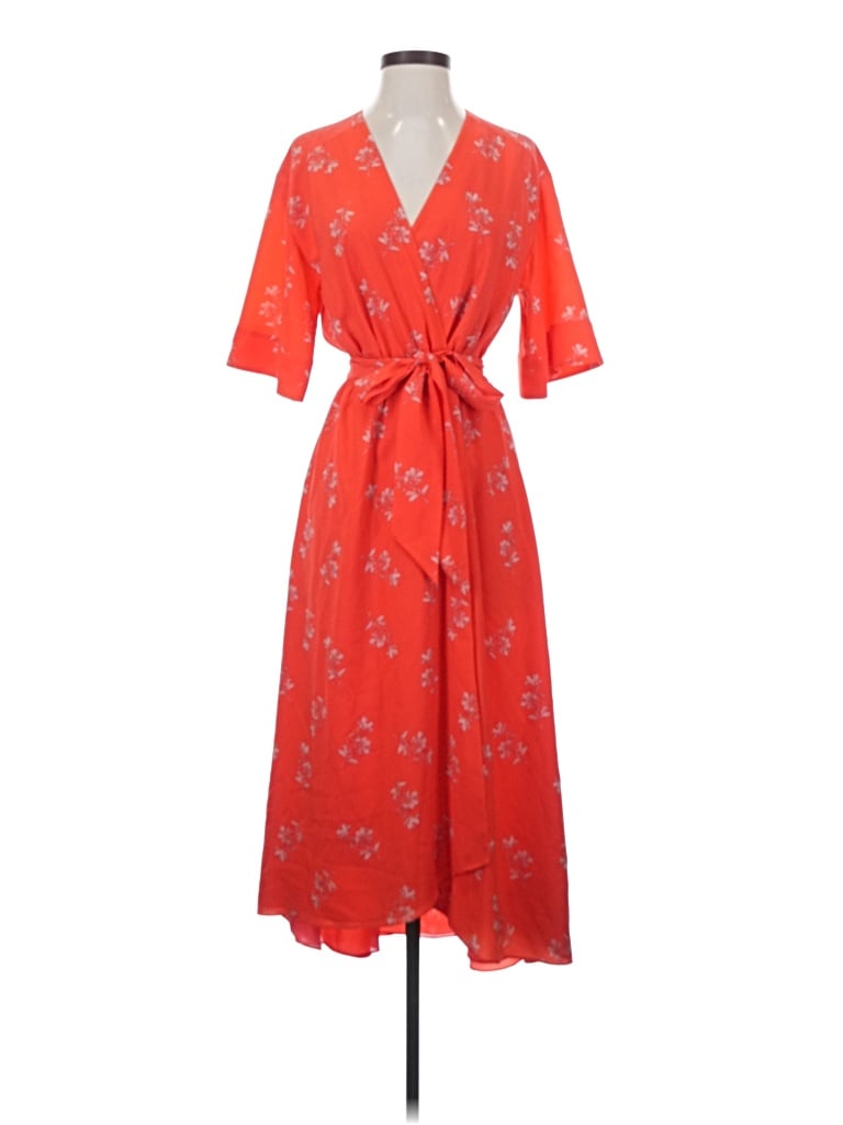 Pre-owned Joie Casual Dress In Orange
