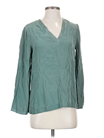 Drew 3/4 Sleeve Silk Top (view 1)