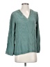 Drew 100% Silk Teal 3/4 Sleeve Silk Top Size XS - photo 1