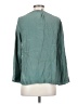 Drew 100% Silk Teal 3/4 Sleeve Silk Top Size XS - photo 2