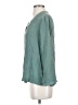 Drew 100% Silk Teal 3/4 Sleeve Silk Top Size XS - photo 5