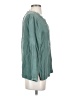 Drew 100% Silk Teal 3/4 Sleeve Silk Top Size XS - photo 4