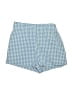 Shein Checkered-gingham Blue Shorts Size S - photo 1