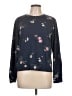 Lucky Brand Floral Blue Pullover Sweater Size L - photo 1