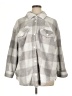 Terra & Sky 100% Polyester Checkered-gingham Gray Fleece Size 1X - photo 1