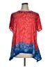 Ruby Rd. 100% Polyester Paisley Red Short Sleeve Blouse Size 1X - photo 1