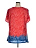 Ruby Rd. 100% Polyester Paisley Red Short Sleeve Blouse Size 1X - photo 2