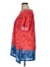 Ruby Rd. 100% Polyester Paisley Red Short Sleeve Blouse Size 1X - photo 5