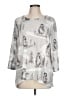 Alfred Dunner Gray 3/4 Sleeve Top Size L - photo 1