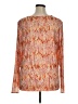 Logo Layers Orange Long Sleeve Blouse Size XL - photo 2