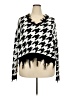 rue21 100% Acrylic Houndstooth Black Pullover Sweater Size 2X - photo 1