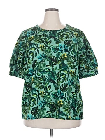 Worthington Short Sleeve Blouse (view 1)