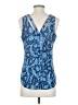 Candie's 100% Polyester Blue Sleeveless Blouse Size S - photo 2