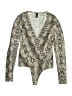 Windsor Ivory Brown Bodysuit Size S - photo 1