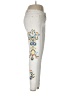 Zara Basic Floral Ivory Jeans Size 6 - photo 4