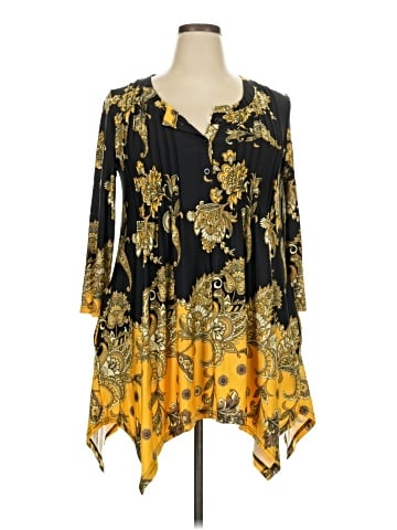 White Mark Long Sleeve Blouse (view 1)