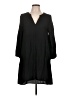 Glam Solid Black Casual Dress Size L - photo 1