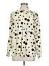 Assorted Brands 100% Polyester Polka Dots Ivory Long Sleeve Blouse Size 6 - photo 1