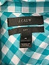 J.Crew Checkered-gingham Teal Long Sleeve Button-Down Shirt Size 4 - photo 7