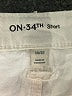 On 34th Solid Ivory Shorts Size 14 - photo 3
