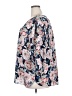 NYDJ 100% Polyester Floral Blue 3/4 Sleeve Blouse Size 2X - photo 5