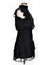 Aqua 100% Polyester Black Cocktail Dress Size L - photo 4