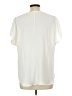Beacon 100% Polyester Ivory Short Sleeve Blouse Size L - photo 2
