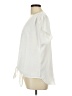 Beacon 100% Polyester Ivory Short Sleeve Blouse Size L - photo 5