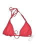 Flagpole Hearts Red Swimsuit Top Size L - photo 1