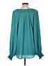Unbranded 100% Polyester Teal Long Sleeve Blouse Size L - photo 2