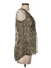 Converse One Star 100% Polyester Silver Sleeveless Blouse Size XS - photo 4