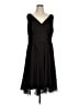 Tadashi 100% Silk Black Cocktail Dress Size 16 - photo 1