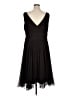 Tadashi 100% Silk Black Cocktail Dress Size 16 - photo 2