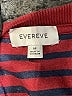 Evereve Stripes Burgundy Pullover Sweater Size M - photo 7