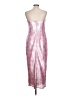 LoveShackFancy 100% Polyester Metallic Pink Cocktail Dress Size 12 - photo 2