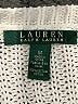 Lauren by Ralph Lauren 100% Cotton White Pullover Sweater Size M - photo 6