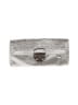 Elliott Lucca 100% Leather Metallic Silver Leather Clutch One size - photo 1