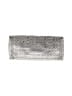 Elliott Lucca 100% Leather Metallic Silver Leather Clutch One size - photo 2