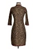 Slate & Willow Animal Print Brown Cocktail Dress Size S - photo 1