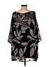 Marina Rinaldi 100% Polyester Black 3/4 Sleeve Blouse Size 16 (L) - photo 2