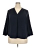 Vince Camuto 100% Polyester Blue 3/4 Sleeve Blouse Size XXL - photo 1