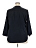 Vince Camuto 100% Polyester Blue 3/4 Sleeve Blouse Size XXL - photo 2